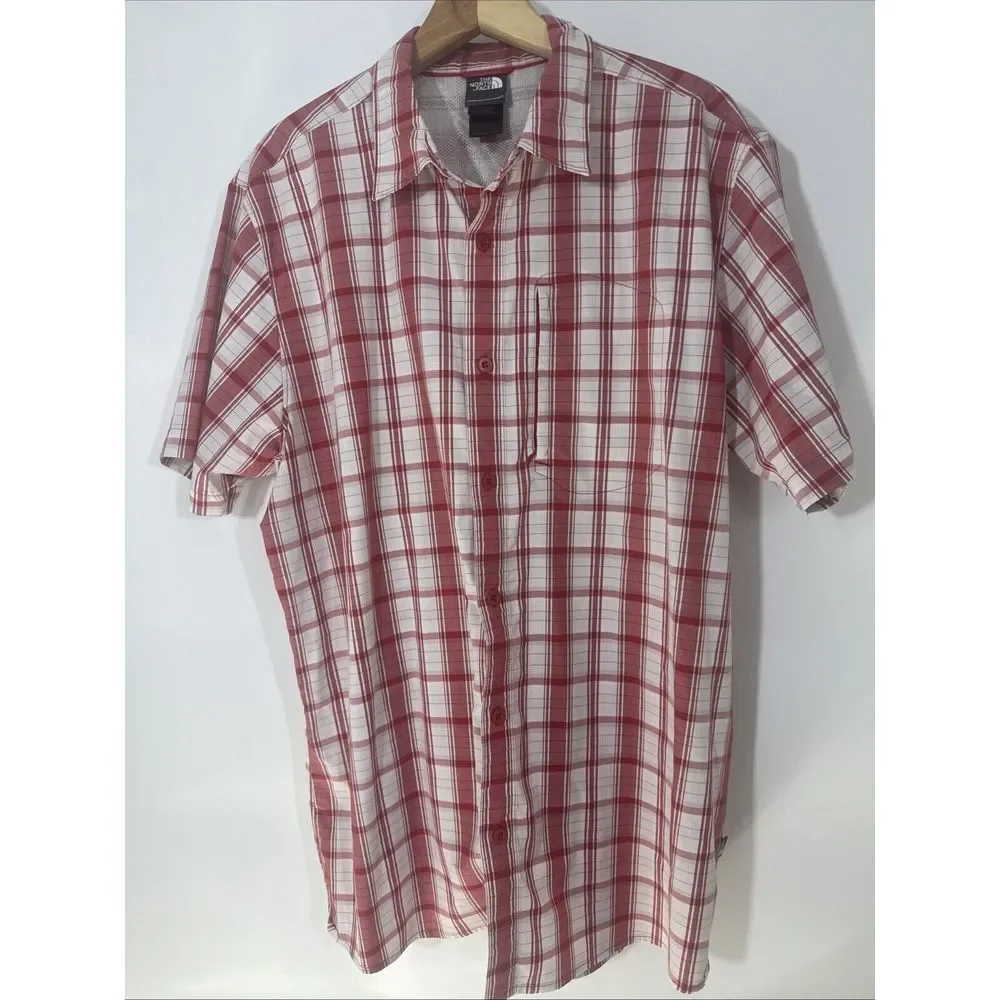 The North Face TNF SS‎ Boulder Donner Woven Button Down Shirt  Men's Size XL